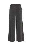Pantaloni Dama Vila Vieleina Hw Wide Black Beauty/Silver Lurex