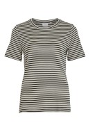 Tricou Dama Vila Vijubia O-Neck Black Beauty/Birch