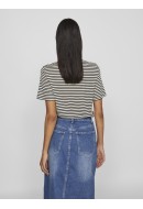 Tricou Dama Vila Vijubia O-Neck Black Beauty/Birch