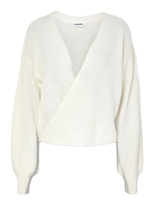 Pulover Dama Noisy May Nmfree Wrap Eggnog