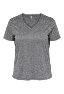 Women T-shirt Only Play Onpivy Vn Train Black/Melange