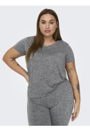 Women T-shirt Only Play Onpivy Vn Train Black/Melange