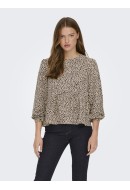 Women Blouse Jacqueline De Young Jdymandy Peplum Tapioca/Ditsy