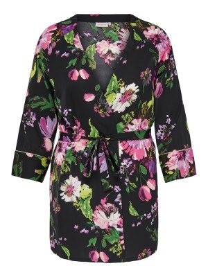 Kimono Dama Only Carmakoma Leona 3/4 Black/Big Floral