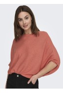 Pulover Dama Jaqueline De Young Jdynew Behave Batsleeve Sugar Coral