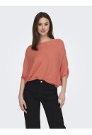 Pulover Dama Jaqueline De Young Jdynew Behave Batsleeve Sugar Coral