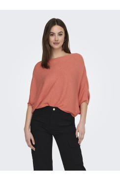 Pulover Dama Jaqueline De Young Jdynew Behave Batsleeve Sugar Coral