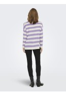 Women Sweater Onlamalia V-Neck Purple Rose /Cloud Dancer