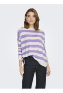 Pulover Dama Onlamalia Boatneck Purplerose /Cloud Dancer