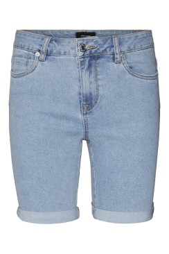 Pantaloni Scurti Dama Vero Moda Vmluna M/R Long Fold Light Blue Denim