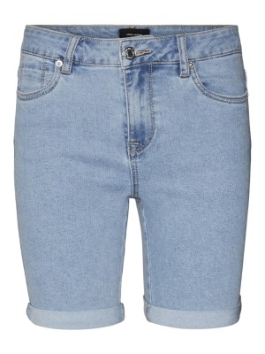Pantaloni Scurti Dama Vero Moda Vmluna M/R Long Fold Light Blue Denim
