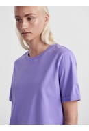 Women T-shirt Pieces Pcria Fold Up Solid Paisley Purple
