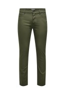 Men Pants Only&Sons Onsloom Life Slim Twill 4452 Olive Night