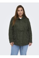 Women Jacket Only Carmakoma Carlorca Spring Canvas Forest Night