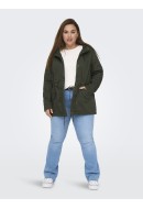 Women Jacket Only Carmakoma Carlorca Spring Canvas Forest Night