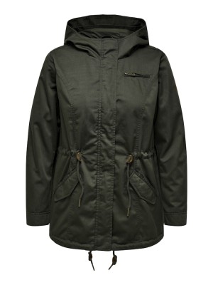 Women Jacket Only Carmakoma Carlorca Spring Canvas Forest Night