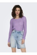 Women Sweater Only Onlgeena Xo Purple Rose