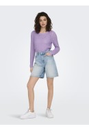 Women Sweater Only Onlgeena Xo Purple Rose