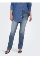 Blugi Dama Onlycarmakoma Caralicia Reg Strt Dot258 Medium Blue Denim