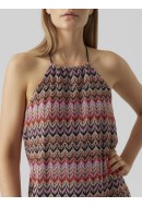 Rochie Vero Moda Vmdicte Halterneck Short Bittersweet Pattern Bon Bon Navy B /Snow White