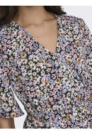 Bluza Dama Jdy Jdysoro 2/4 Wrap Black/Pink Multi