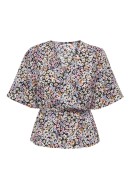 Bluza Dama Jdy Jdysoro 2/4 Wrap Black/Pink Multi