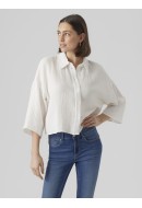 Camasa Dama Vero Moda Vmnatali Crop Wvn Snow White
