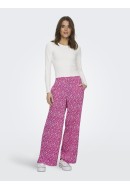 Pantaloni Dama Only Onlnova Lux Tori Slit Very Berry/354 Mono Flower