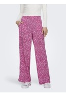 Pantaloni Dama Only Onlnova Lux Tori Slit Very Berry/354 Mono Flower