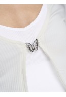 Cardigan Dama Only Onlrandi Butterfly Cloud Dancer