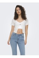 Cardigan Dama Only Onlrandi Butterfly Cloud Dancer