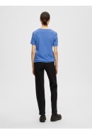 Tricou Dama Selected Slfvessential V-Neck Ultramarine