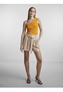 Maieu Dama Yas Yasmilla One Shoulder Knit Flame Orange