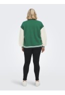 Jacheta Dama Only Carsophia Bomber Green Jacket/ White