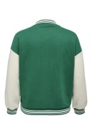 Jacheta Dama Only Carsophia Bomber Green Jacket/ White