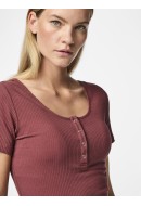 Women T-shirt Pieces Pckitte Apple Butter