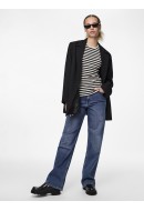 Tricou Dama Pieces Pcruka Cloud Dancer/Black