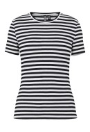 Tricou Dama Pieces Pcruka Cloud Dancer/Black