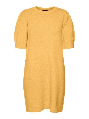 Rochie Vero Moda Curve Vmdoffy 2/4 O-Neck Golden Cream
