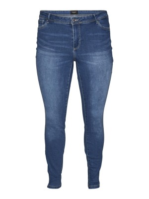 Blugi Dama Vero Moda Curve Vmfanyaslim Vi3312 Medium Blue Denim