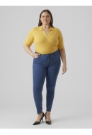 Blugi Dama Vero Moda Curve Vmrudy Slim Medium Blue Denim