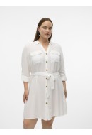 Dress Vero Moda Curve Vmbumpy Shirt Snow White