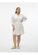Dress Vero Moda Curve Vmbumpy Shirt Snow White