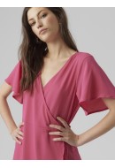 Rochie Vero Moda Vmsaki Calf Wrap Pink Yarrow