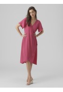 Rochie Vero Moda Vmsaki Calf Wrap Pink Yarrow