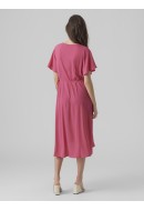 Rochie Vero Moda Vmsaki Calf Wrap Pink Yarrow