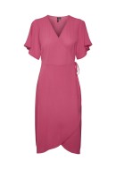 Rochie Vero Moda Vmsaki Calf Wrap Pink Yarrow