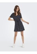 Rochie Only Onlmay V-Neck Short Jrs Night Sky /Cloud Dancer