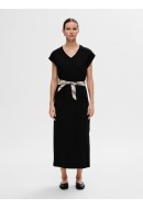 Rochie Selected Slfessential V-Neck Ankle Black