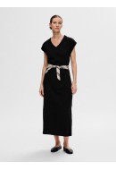 Rochie Selected Slfessential V-Neck Ankle Black